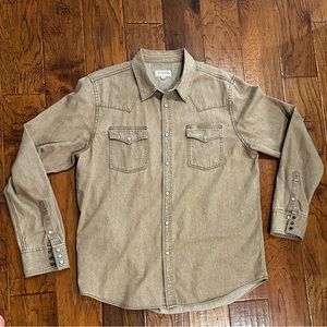 Tecovas Pearl Snap Western Button Down Sz L